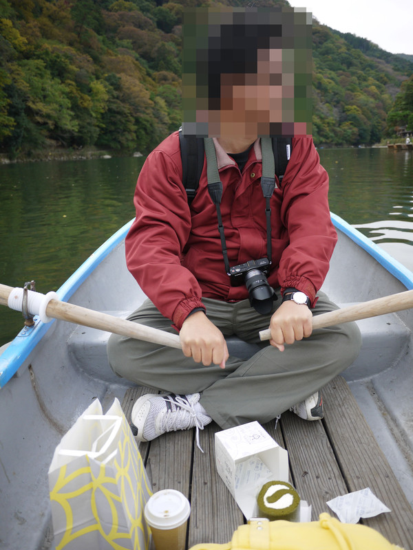 京都。嵐山划船冷颼颼